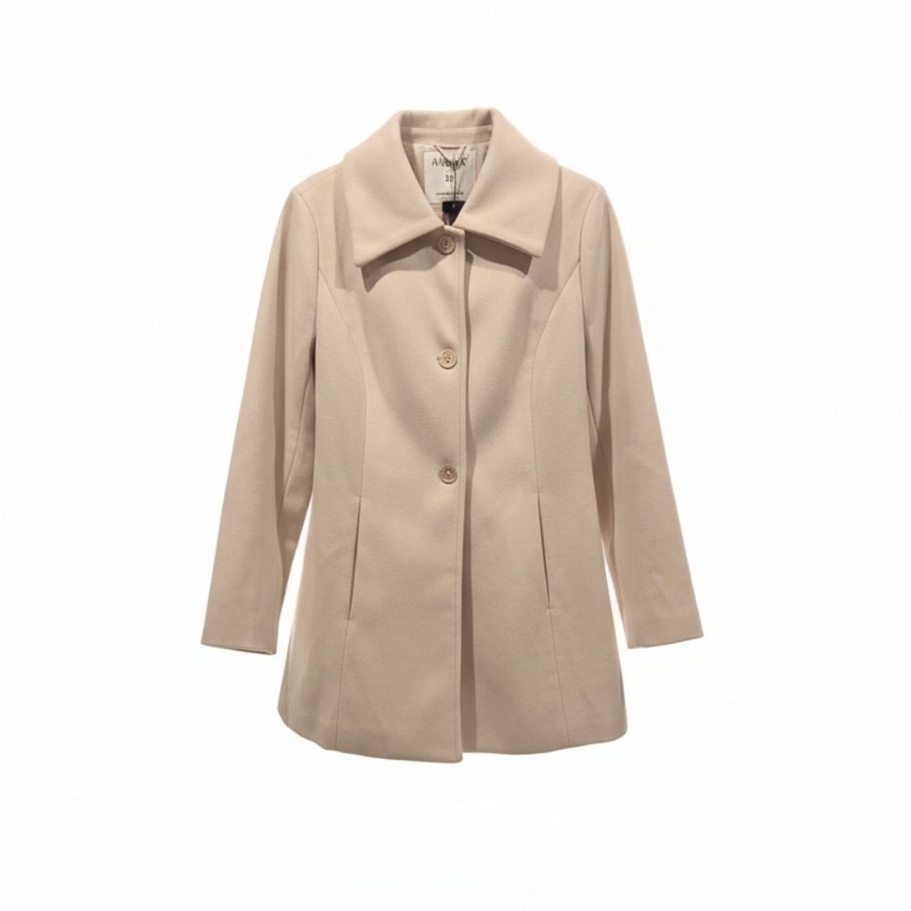 Allegra K Classic Tan Trench Coat